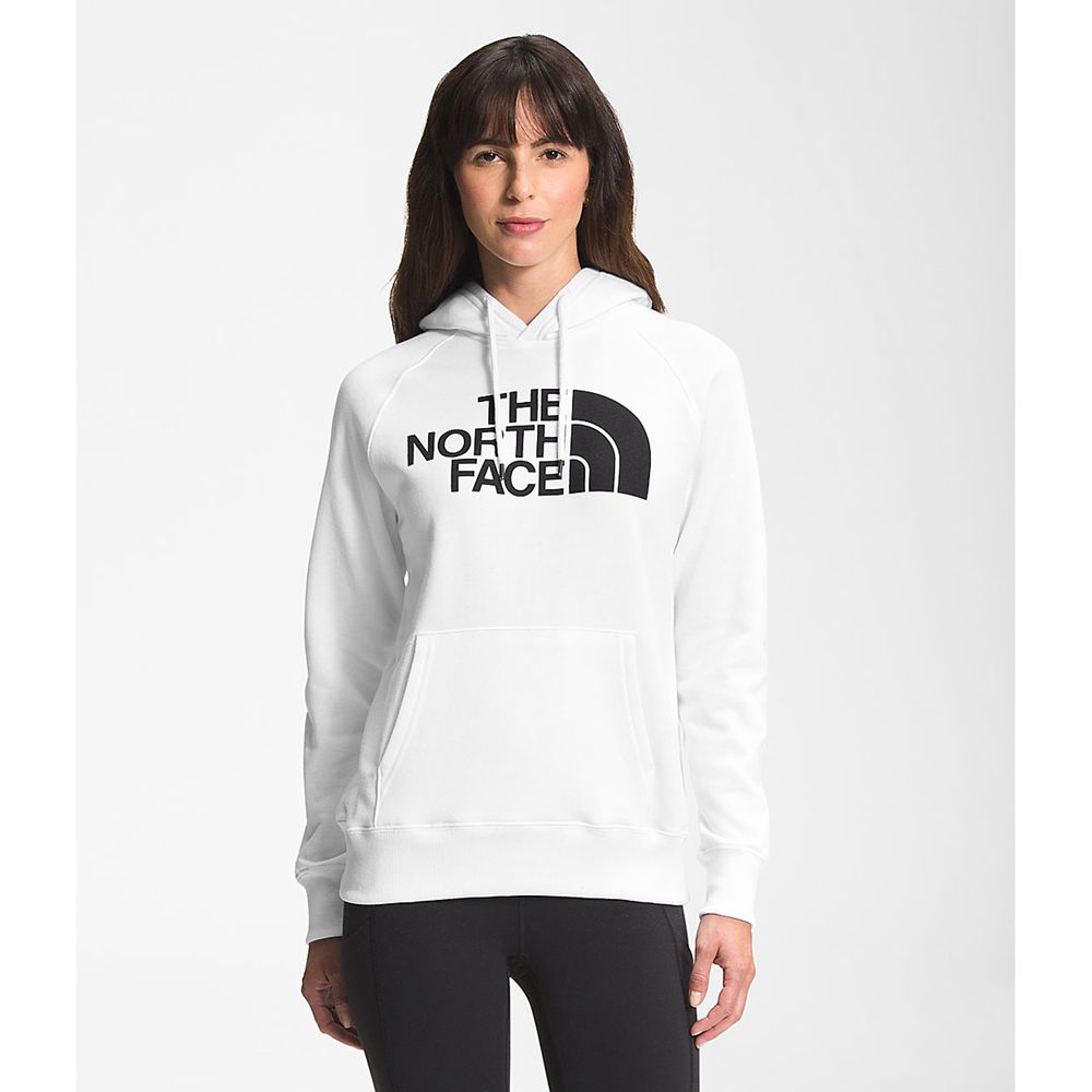 The North Face Hoodie Womens Australia - The North Face Half Dome Pullover White / Black Hiking (VXY